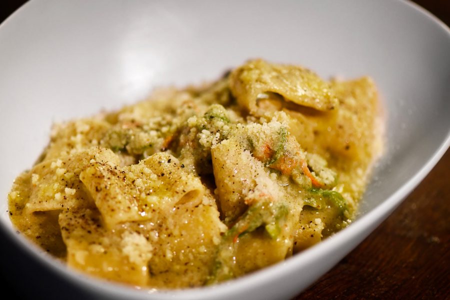 Cacio e Pepe con Fiori di Zucca