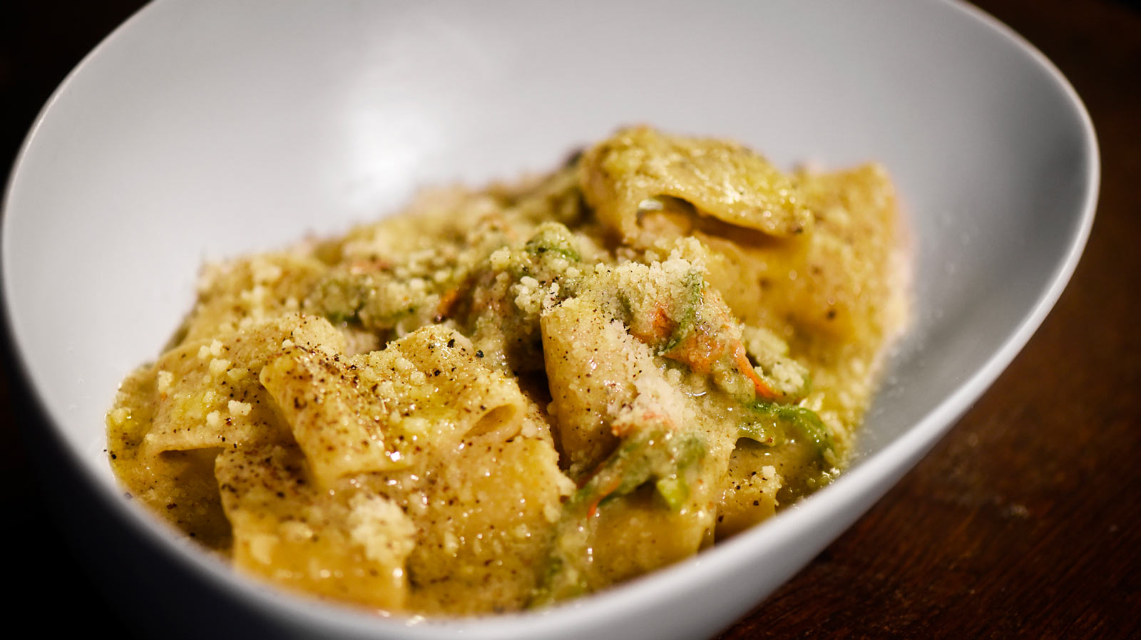 Cacio e Pepe con Fiori di Zucca