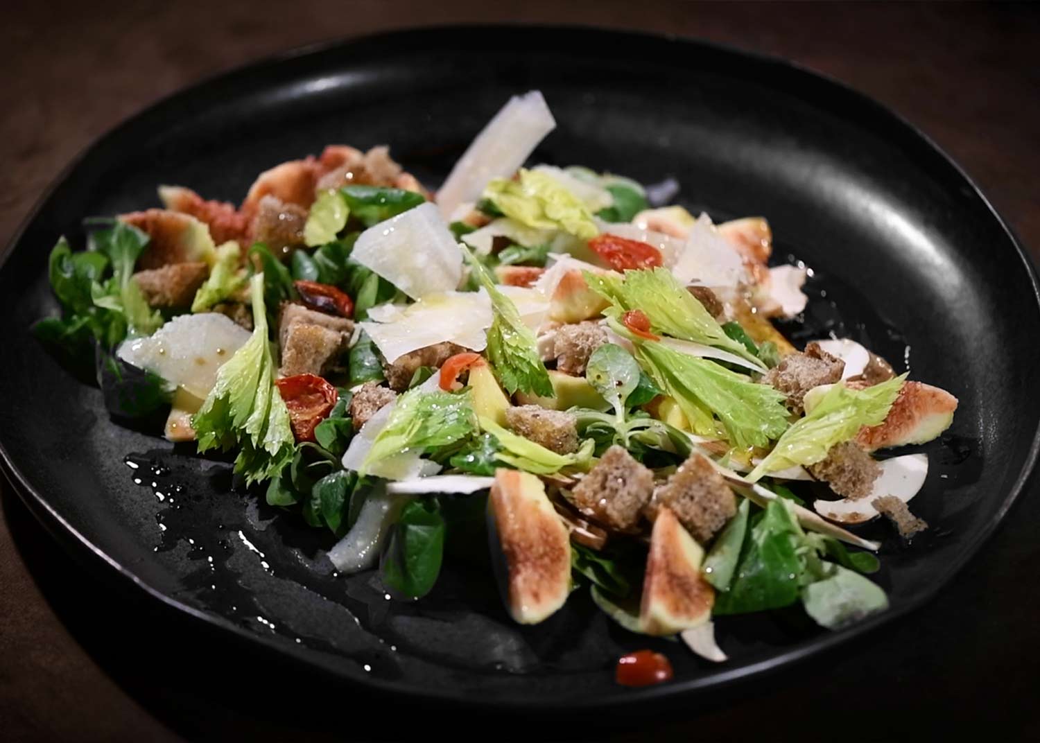 Insalata Di Porcini, Fichi E Grana