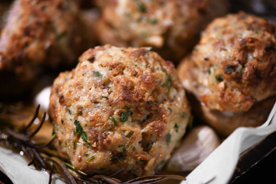 Funghi ripieni al forno