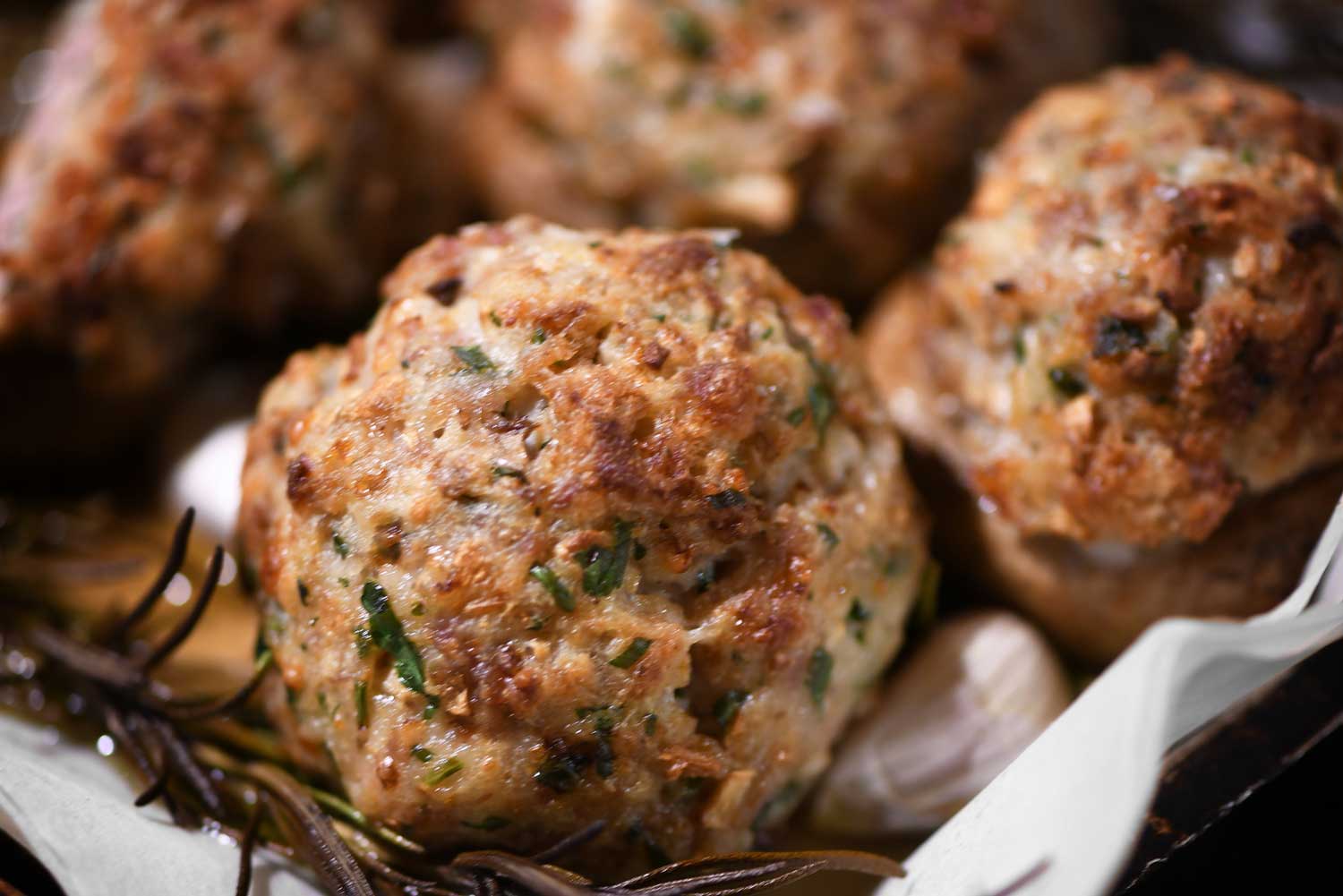 Funghi ripieni al forno